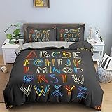 Bettwäsche Bettbezug 3D Bett Set für Kinder 3 Teilig Mikrofaser 240 x 260 cm Bettbezüge mit 2 Kissenbezug 80 x 80 cm (ethnischer Stil 1)