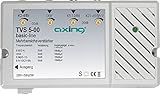 Axing TVS 5-00 Mehrbereichsverstärker (30 dB, 4 Eingänge)mit UKW (Radio), B I (VHF), B III (DAB+), B IV/V (UHF, DVB-T2 HD) Antennenverstärk