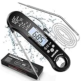 NIXIUKOL Digital Fleischthermometer Instant Read Grillthermometer Wasserdicht | Präzis Küchenthermometer Bratenthermometer | Haushaltsthermometer mit Hintergrundbeleuchtung, 2 S