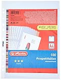 Herlitz 5824008 Prospekthülle ,A4, glasklar, Stärke: 0,06 mm, 100 Stück