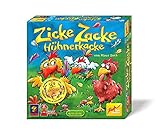 Zoch 601121800 Zicke Zacke Hühnerkacke – das rasante Memory-Gedächtnisrennen, Kinderspiel des Jahres 1998, 2 - 4 Spieler, für Jungen und Mädchen ab 4 J