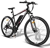 CARPAT SPORT Elektrofahrrad 27.5 Zoll 250W 36V 10AH Mountainbike, Elektrisches Fahrrad Ebike, Professionelle Shimano 21 Gang, E-Bike Erwachsene Aluminum,25 km/h- R