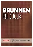 Brunnen 1052729 Briefblock / Schreibblock / Der Brunnen Block (A4, rautiert, 50 Blatt, 70 g/m²)