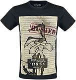 Looney Tunes Coyote - Mugshot Männer T-Shirt schwarz XL 100% Baumwolle Fan-Merch, TV-S