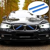 Merisny Frontgrilleinsatz Zierleisten für BMW Zubehör, 7 Farbe M Sportstil Grillstreifen Passend Kompatibel für BMW F20 F21 F22 F23 F30 F31 F32 F33 F34 F36 F44 F45 F46 G11 G12 G30 G31 G32 G38 GT