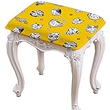Rechteckiger Hockerbezug Stretch-Stuhlhusse Bezug für Bürostuhl Waschbarer Elastischer Sitzbezug Universal Computer-Bürostuhl Bezug (Color : E, Size : 1PC)