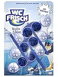 WC FRISCH Winter Edition Eisbrecher, WC-Reiniger und blaues Wasser, 3 Stück, Farbspüler mit 50 Prozent mehr G