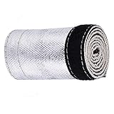 DUBILE Auto Akustik-Bezugsstoffe, DäMmmatte Selbstklebend 2m Metallic Hitzeschild Wärmefeuerhülse isolierter Drahtschlauch Wrap Wear Tube Protect Cover (Color Name : 30mm Inner Diameter)