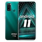 Smartphone ohne vertrag, Ulefone Note 10 Android 11 Handy 6,52', 2GB+32GB, 5500mAh, 8MP+2MP+2MP Kamera, 3-Karten-Steckplatz, OTG, Fingerabdruck, 4G Dual SIM (Grün)