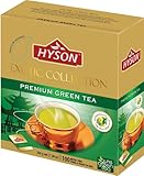 HYSON EXOTIC COLLECTION - GRÜNER TEE PREMIUM - 100 TEEBEUTEL x 2 g = 200 g - VON NATUR AUS VEGAN, LAKTOSEFREI, GLUTENFREI