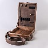 Retro Nostalgische Schriftsteller Holzkiste A5 Holz Outdoor Aktentasche Home Decor Kunst Geschenk Holz Handgepäck Aufbewahrungsbox mit Deckel Holz Souvenir Box Tasche (Holz, 1 Stück)
