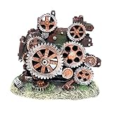 balikha 1pc Aquarium Ornament Machine Gear Aquarium Künstlicher Shelter Hinterg