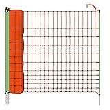 VOSS.farming 50m Geflügelnetz, 112cm, 1 Spitze Geflügelzaun Hühnerzaun W