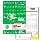 SIGEL SD130 Rechnungen für Kleinunternehmer A5, 2x30 Blatt, selbstdurchschreib