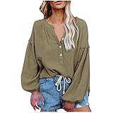 Damen Pullover Longshirt Sweatshirt Oversize Bluse Tunika Tops Langarmshirt Streetwear Kapuze Langarm Lantern Sleeve Bluse für F