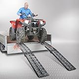 Datona Klappbare, extra Starke Motorradrampe 225 cm - Schwarz - 2er S