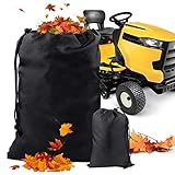 LJIANW GardenMate, Traktor-Blatt-Tasche, Grosse Kapazität Müllbeutel Wasserdicht Oxford-Tuch Gartenabfallbeutel for Aufsitzrasenmäher/Schubmäher Tragetasche (Color : Black, Size : 244x144cm)
