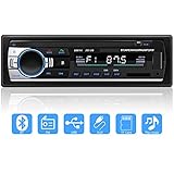 Autoradio Bluetooth, 1 DIN Auto Stereo FM Radio/EQ/USB/TF/SD/AUX - Unterstützung MP3-Multimedia Audio-Receiver 1 DIN MP3 Player mit Fernbedienung