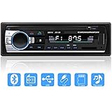 Autoradio Bluetooth, 1 DIN Auto Stereo FM Radio/EQ/USB/TF/SD/AUX - Unterstützung MP3-Multimedia Audio-Receiver 1 DIN MP3 Player mit Fernbedienung