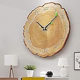 TNFXKGVNE 12 Zoll Stille Holz Runde Wanduhr, Große Wanduhr Römische Ziffern Dekorative Runde Holzuhren für Wand Wohnzimmer Schlafzimmer Haus Küche G