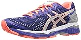 ASICS Damen Gel-Kayano 23 Lite-Show Laufschuh, Blau (Asics Blue/Silver/Flash Coral), 38.5 EU