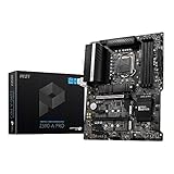 MSI Z590-A PRO Gaming Mainboard ATX, unterstützt Intel Prozessoren 11. Generation, LGA 1200 - 12 Duet Rail 55A VRM, DDR4 Boost (5333 MHz OC), PCIe 4.0 x16, 3x M.2 Gen4 / 3 x4, 4K/ 60Hz HDMI, 2,5 G LAN