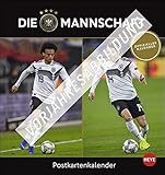 DFB Postkartenkalender 2022 - Bundesliga-Kalender mit perforierten Postkarten - zum Aufstellen und Aufhängen - mit Monatskalendarium - 16 x 17