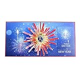 Dankeskarten Grußkarten 3D handgemachte Farbe Gedruckt Weihnachten Frohes Neues Jahr Blühende Feuerwerk Papier Segen Grußkarte Postkarte Business Geschenk Dankeskarten Grußkarten ( Size : 8pc )