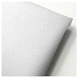 Kunstleder Stuhl Stoff Polsterung Gepolsterter Leder Stoff 100x140cm PU Stoff Leder Sofa Stoff Innenausstattung Brieftasche Handtaschen Dressing Nähen Handwerk(Size:1x1.4M/3.3x4.6FT,Color:Weiß)