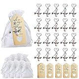 20 pack Schutzengel Anhänger –ZEEREE Kreatives Herz Schutzengel Schlüsselanhänger,Gastgeschenk Taufe,Anhänger Dekoration für Hochzeit/Geburtstag/Kommunion/Erntedankfest W