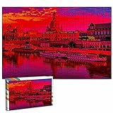 Deutschland Dresden Sachsen Afghanistan Puzzle für Erwachsene 1000 Stück hölzernes Reisegeschenk Souvenir 20,4x15 Z