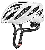 Uvex Unisex – Erwachsene, boss race Fahrradhelm, white, 55-60