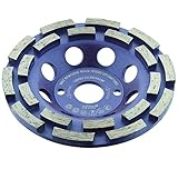 BTEC Twin Speed Diamant-Schleiftopf 125x22,23mm Diamanttopfschleifer Schleifscheibe Topfschleifer Beton Naturstein Estrich Mauerwerk Universal doppelreihig für Wink