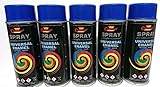 Sprühlack RAL Sprühfarbe Lackspray Spraydose 400ml - RAL 5002-5 Stück