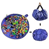 SUMBABO Spielzeug Aufraeumsack Teppich Decke Sack für Lego - Spielzeug Aufbewahrung Matte Tasche Spielmatte Sack von Kordelzug mit Kappe wie Reisetasche als Geschenk