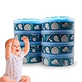 Edibaby, Windeleimer Nachfüllkassetten, Packung 8 Stk, Kompatibel mit Tommee Tippee, Twist and Click und Sangenic Tec, Duftend und mit Bakterizider Behandlung