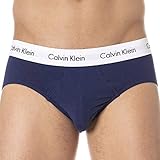 Calvin Klein Underwear Herren Cotton Stretch Slip 3er Pack, Mehrfarbig (WHITE/RED GINGER/PYRO BLUE I03), XL