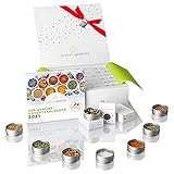 Zauber der Gewürze Gewürz-Adventskalender 2021 | Weihnachtskalender mit 24 Gewürzen + Rezeptbroschüre, Geschenk & Überraschung für sich selbst und liebe M