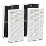 Huang qiaoyun Luftreiniger Ersatzfilter 4 Packung Fit für Febreze FRF102B Für Honeywell u Filter Entfernt Gerüche und Staubpartikel (Color : White)