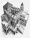 1art1 M.C. Escher - Treppauf Und Treppab Poster Kunstdruck 70 x 50