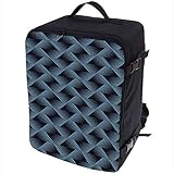 Handgepäck für Ryanair Multifunktions Handgepäck Rucksack gepolstert Flugzeugtasche Handtasche Reisetasche Rucksack gepolstertkoffer für Flugzeug Größe 40x25x20cm Blaue Punkte [102]