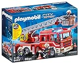 PLAYMOBIL City Action 9463 Feuerwehr-Leitfahrzeug, mit Licht und Sound, ab 4 J
