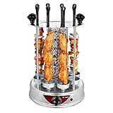 WPHGS Vertikale Rotisserie-Ofen, elektrischer Rotisserie BBQ Grill, Gyro BBQ-Maschine, 360 ° Allround-Heizung, Küchengrillzubehör (Size : 10 Fork)