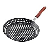 QLPXY Grillschale,multifunktionale Hochleistungs-Grillpfanne Mit Klappgriff Für Alle G