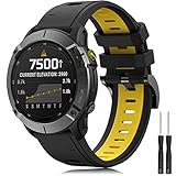 YASPARK Armband für Garmin Fenix 6/Fenix 6 Pro/Fenix 5/Fenix 5 Plus/Forerunner 935/945/Instinct/Approach S60/Quatix 5, 22mm Breite Silikon Estrazarmband Quick-Fit Uhrenarmband, Mehrfache Farb