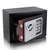 Safe Tresor elektronisch Minisafe Wandtresor Wandsafe Schranktresor Geldschrank Möbeltresor Geldsafe Schw