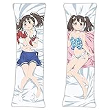 AWSRBO Rin Shiretoko High School Fleet Anime Kissenbezug 160cmx50cm(63inx20in) Peach Skin Japanese Manga Pillowcase Umarmungskissen Dekokissen Bezug Zierkissenbezüg