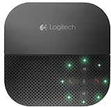 Logitech P710e Speakerphone Kabellose Freisprecheinrichtung, Lautsprecher mit Bluetooth- & NFC-Verbindung, Mikrofon mit Rauschunterdrückung, Multi-Device, 15-Stunden Akkulaufzeit, PC/Mac/Handy/Tab