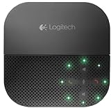 Logitech P710e Speakerphone Kabellose Freisprecheinrichtung, Lautsprecher mit Bluetooth- & NFC-Verbindung, Mikrofon mit Rauschunterdrückung, Multi-Device, 15-Stunden Akkulaufzeit, PC/Mac/Handy/Tab