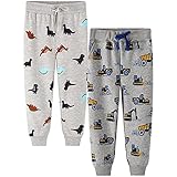 FAIRYRAIN 2er Pack Kinder Junge Mädchen Sweathose Kids Karikatur Drucken Sporthose Jogger Pants Hose Babyhose Jogginghose 2T